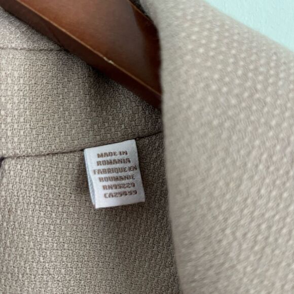 Ted Baker DONNATA Double Breasted Camel Wool Cape Coat | Size Large - Picture 9 of 11